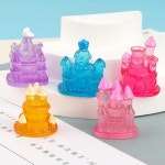 미니 송진 성 미니어처 피규어, 3D 야광 작은 장식, 마이크로 조경, DIY 인형의 집, 정원 장식 공예 : 미스트릴