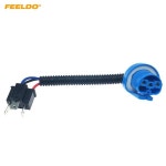 호환FEELDO 자동 LED HID 전구 램프 소켓 와이어 어댑터 H14 11 9007 21 헤드라이트 케이블 전선가리개 커넥터 플매트   1 개 : 글샹이이