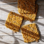 부드러운 잔디코스터 2컬러 뜨개 티코스터 패브릭 손뜨개 컵받침 : 몽몽팔방