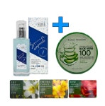 미엘 스피큘 앰플 대용량 100ml+알로에 수딩젤 300ml+아모레 해피바스 비누 3개 : 클릭짱