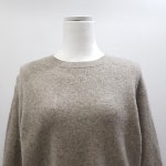 유니클로 라운드넥 오버핏 무지 울 니트 티셔츠 여L H1043 : 빈티지슈