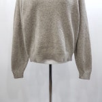 유니클로 라운드넥 오버핏 무지 울 니트 티셔츠 여L H1043 : 빈티지슈