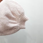 빈티지 입술넥 페미닌 루즈핏 숏 털 울 니트 티셔츠 여S H1037 : 빈티지슈