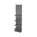 약국 매대 선반 35x16x136cm 4단 마스크 좌판대 스탠드 후크 마트 수납장 A.약국매대 화이트4단/35x16x136cm : 또오세요몰