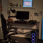 16피스 DJZ 게이밍 컴퓨터 책상 800-1400 조립식 데스크 홈오피스 피시방 : 16피스