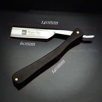 스트레이트 엣지 클래식 S45C 탄소강 스트레이트 엣지 이발사 면도기 에보니 핸들 G0307 세트당 4 개 : 무이로지스