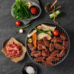 소갈비살 소분포장 늑간살 구이 캠핑 프리미엄 미국산 소고기 갈비살 소갈비 200g, 1개 : 집에서 먹자