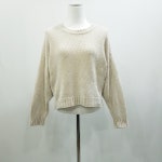 빈티지 루즈핏 박시 골지 털 니트 티셔츠 여F H1044 : 빈티지슈