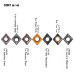 DESKAR 100 선삭 공구 카바이드 인서트 CNC 선반 CCMT060204 060208 CCMT09T304 CCMT09T308 CCMT120404 CCMT120408 LF601 : 러루비직구