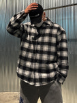 체크 셔츠 패딩 3COLOR 빅사이즈 짐웨어 도프룸 : 도프룸
