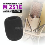 M251M 폼 E 커버 ELA 스폰지 용 251 TELEFUNKEN 방풍 윈드실드 방진 필터 팝 251E 마이크 M251E : 록시팜