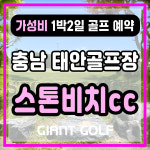 태안 스톤비치cc 가성비와 후기 좋은 충청도 1박2일 골프 패키지 : 자이언트골프 국내해외예약