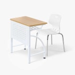 화이트메카 1인용 교습소 공부방 학교 학원책상 S0712 : 하이솔로몬가구