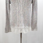 유니클로 키즈 망사 털 니트 티셔츠 여아140 H1047 : 빈티지슈