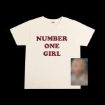 ROSÉ [ROSIE] NUMBER ONE GIRL WHITE T-SHIRT 넘버원 걸 화이트 티셔츠 : 탑스힐스토어