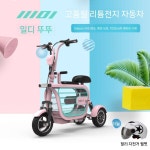 3발 전기 자전거 반려견 2인용 애견동반 전동 자토바이크 : 오팔린1212