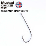 롱 BARBED 더블 라이브 웜 PESCA 92647 BACKSTAB 미끼 후크 핸들 캐스팅 액세서리 물고기 낚시 MUSTAD 1 : 성유유통