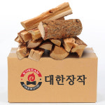 대한장작 캠핑 참나무 장작 불멍 바베큐 참숯 : 우드365