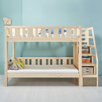 에보니아 베니 원목 수퍼싱글 이층침대 SS 침대프레임 계단서랍제외 2층침대 학생 성인 : 에보니아 본사몰