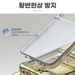 크리스탈 슬림 젤리 1+1 케이스 투명, 갤럭시 Z플립6 : 뿌잉폰케이스