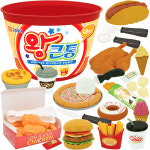 R 왕큰통 패스트푸드 버킷 주방 소꿉놀이 oz-3350 통큰 피자 아이스크림 자르기 모형 : 오즈토이