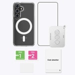 케이엠디자인 갤럭시 맥세이프 클리어핏 풀세트 (케이스,유리,카메라 필름) 투명, 갤럭시 S25 울트라 : 케이엠디자인