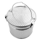 22x18cm 6호 위생 스텐 육수 통 망 국물 멸치 다시 마 양 파 야채 차 식당 업소 : Ushop