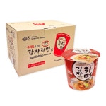 삼육 채식 컵라면 12개입 1박스 우리밀감자라면컵 비건 : 호점빵