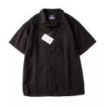 레트로 보디 제피르 코튼 숏슬리브 셔츠 화이트 아메카지 : 디보닉