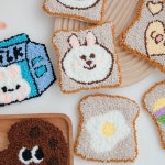 펀치니들티코스터 자수 컵받침 코스터 DIY 키트 : 엘리s마켓