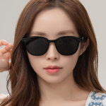 젠틀몬스터 선글라스 주드 01 블랙 라운드 뿔테 남자 여자 데일리 패션 플랫바 JUDE : GLASSCODE3927