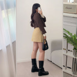 쿠스 벨트 세트 플리츠 미니 스커트 A0317 : 어썸하비