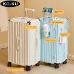 KO-KU 대용량 수하물 5 륜 트롤리 케이스, 음소거 범용 휠 콤비네이션 슈트케이스, 26 인치, 28 인치, 30 인치, 34 인치, 36 인치, 38 인치... 