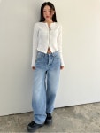 버튼 와이드 데님 : CHAEON