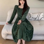 여성용 신상 치마 오피스룩 봄가을 긴팔 원피스 ACC0206Qe8 : 유한회사 위수노무역