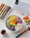 오색 수연소면 500g 5인분 천연재료 간편조리 발효국수 잔치국수 비빔국수 : 면가원 수연소면