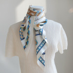 SILK100 태슬리 맥시 타이 롱 실크 스카프 A1088 : LANIC U 라닉유