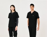 아케소 간호복 병원유니폼 치과 의사 간호사 물리 치료사 바지 세트 : 아케소웨어