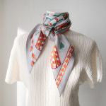 SILK100 태슬리 맥시 타이 롱 실크 스카프 A1088 : LANIC U 라닉유