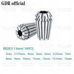 척, 세트 콜릿, AAA, PRECISION1MM13MM, 콜릿 ER GDR 고정밀, ER20 UP 0.003 ER203.175mm : 성진유통34