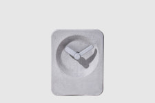 비믹스 오클락 무소음 탁상시계  콘크리트 그레이 P (플랫바늘) : 비믹스