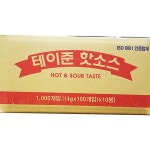 일회용 테이 준 핫소스 태원 x1000 식자재 업소용 식재료 식당용 대용량 단체 급식용 : 보이저상회