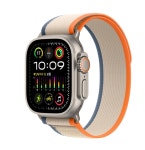 Apple Watch Ultra2 49mm GPS+Cell 내추럴 티타늄/오렌지/베이지 트레일 루프 MRF13KH/A : 한지니몰