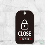 SN CLOSE 내일만나요 알림판 블랙 푯말 카페팻말 : 수네잡화점