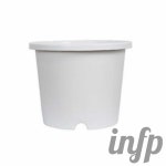 인프마켓 포트 화분 20x17 흰색 조경화분 채소화분 : 아이엔프