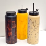 1리터 투명 커피 보틀 카페 원형 일반캡 : 다빈상사