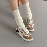 [A983] 소가죽 스웨이드 매듭없는 데일리 패션 스니커즈 운동화 : 새로이클라쓰