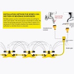 회전 자동 4선, 스프링클러, 1 캔, 보육원 개 스프링클러 급수 관개, 포크 3 도, G1276 360 rotation : 소소유통3