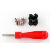 타이어 밸브코어 제거 리무버 밸브캡 스크류 드라이버 수리 세트 (A0891) : 꼬슈 COSSU