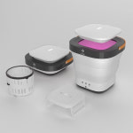 UV 기능이 있는 미니 접이식 세탁기 출장 가정용 건조기에 이상적 여행 : 린진마켓